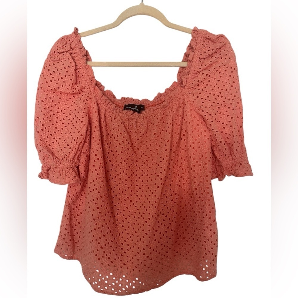 Pomander Place | Tuckernuck Iris Blouse - Coral​​​​